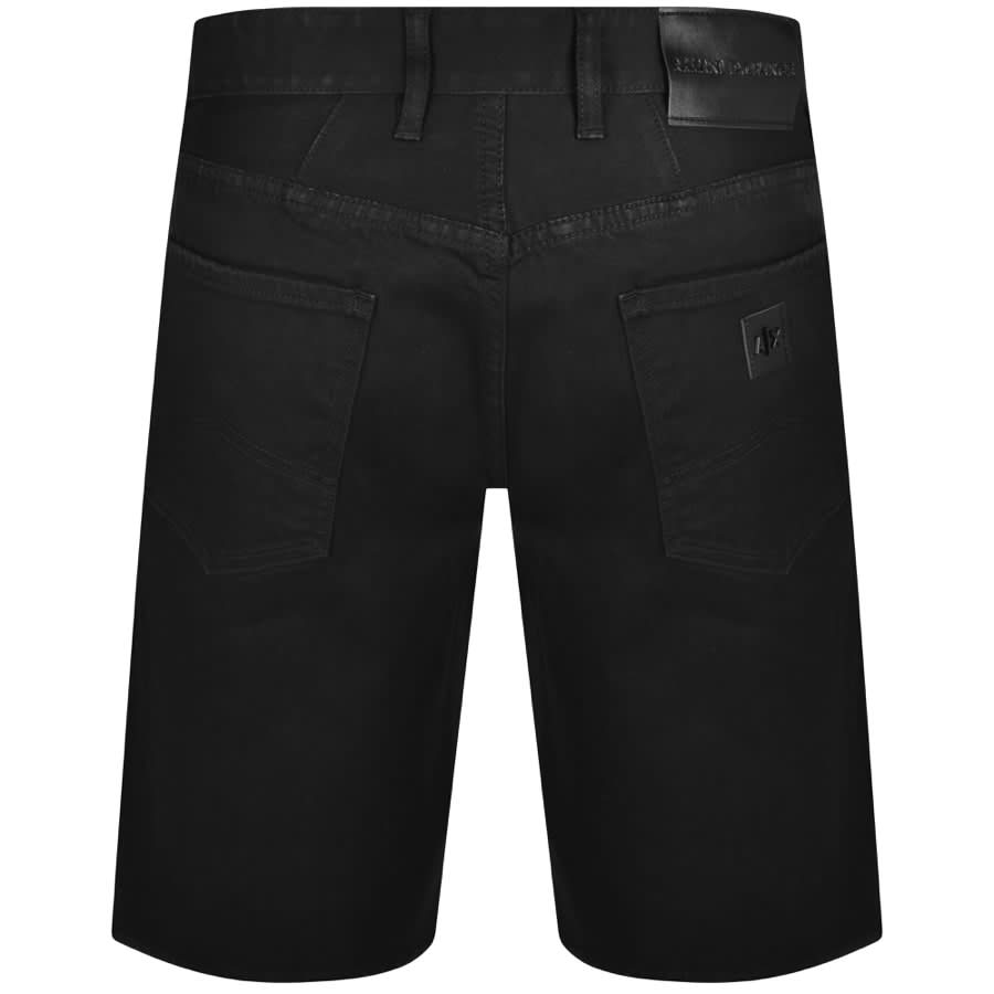 Armani Exchange J65 Slim Denim Shorts Black Mainline Menswear Denmark